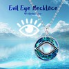 ABIGY Evil Eye Necklaces 925 Sterling Silver Eye Necklace Moonstone