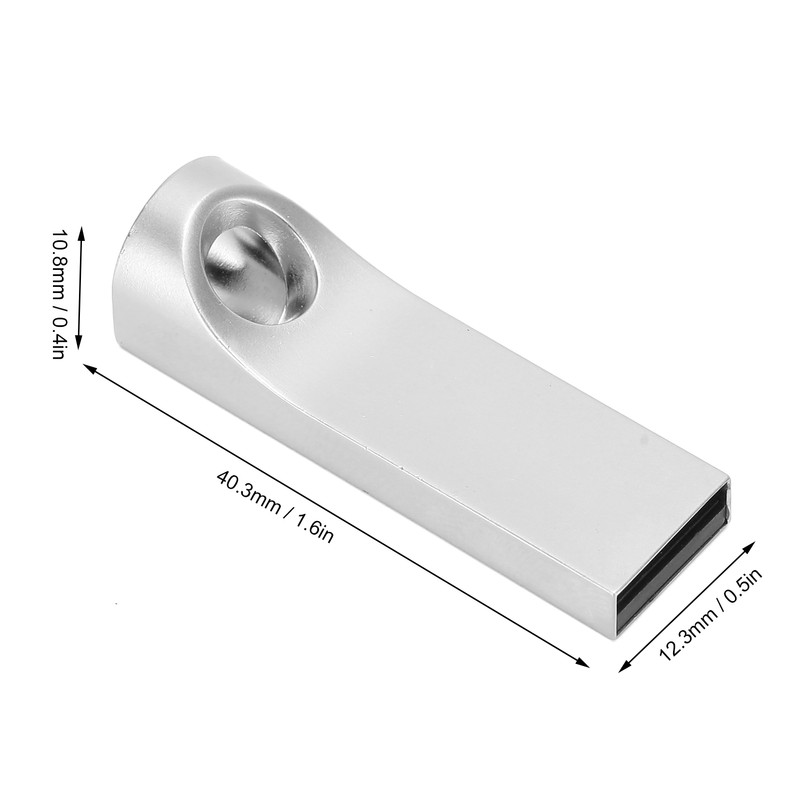 U Disk USB 2.0 Memory Stick Metal Mini Portable Waterproof