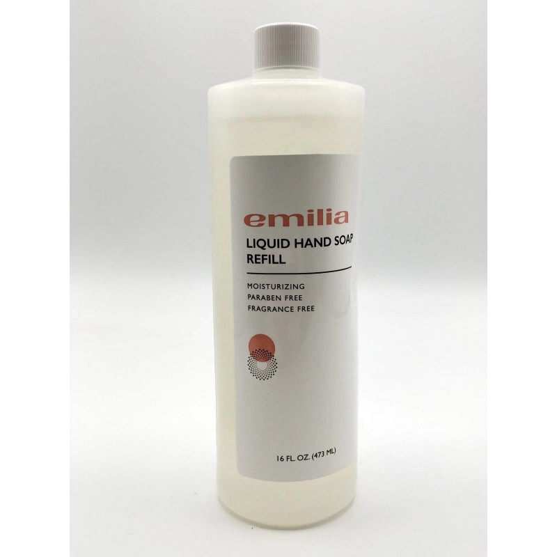 Emilia Liquid Hand Soap Refill, Fragrance Free, 16 fl.oz