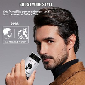 Hair Styling Powder for Men, 2 Pcs Texture Powder Hair Men, Natural Look Mens Hair Styling Powder, Long-Lasting Matte Texturizing Hair Volume Powder with Non-greasy, 20g