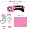 12 PCS Rotary Cutter, Durable Fabric Cutter for Sewing Quilting