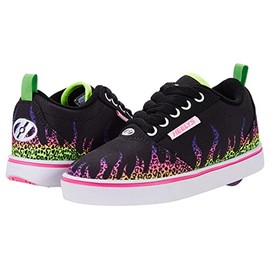 HEELYS Girl's Pro20 Prints (Little Kid/Big Kid/Adult) Black/White/Neon Pink 1 Little Kid M