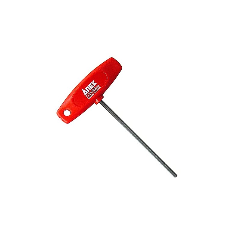 ANEX No.3200 T-Handle Hex Key, 0.12 Inches (3 mm) Flat