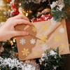 JarThenaAMCS 500Pcs Winter Paper Sticker Glitter Snowflake Envelope Seal Sticker