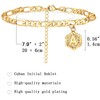 HUASAI G Initial Anklets for Women Letter Anklet Bracelet for
