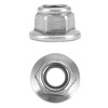 QWORK® 25pcs M5 Flange Nuts Stainless Steel 304 Locking Nuts