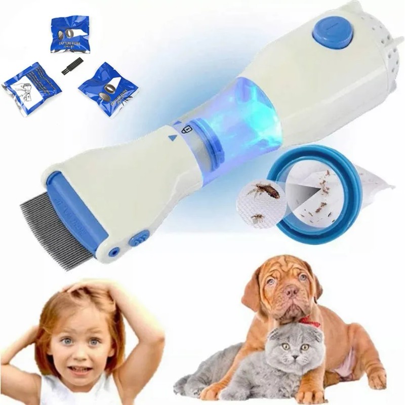 Peine Eléctrico Aspiradora Para Eliminar Piojos Liendres,aspiradora para piojos Color