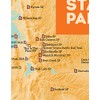 Utah State Parks Checklist Map 11x14 Print (Cream & Orange)