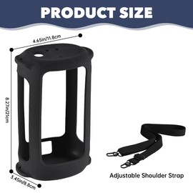 TheJuns Silicone Case for Ultimate Ears EVERBOOM Wireless Bluetooth Speaker - Travel Protective Case Cover with Shoulder Strap