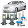 ZSTOPCL Compatible with Hyundai Sonata 2011-2014 Fog Bulbs, High&Low Beam