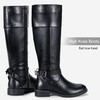 Jeossy Women's Riding Boots, Calf Knee High Boots with Wide