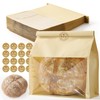 50 Pcs Peyiuio Bread Bags for Homemade Bread with Window,
