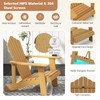 Tangkula Oversized Adirondack Chair, Patio Lounge Chairs w/Adjustable Cup Holder,