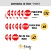 Finoly Stop Pub - Sticker for Letterbox, without Advertising, Letter