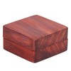 Guitar Pick Wooden Box with 2Pcs Red Rosewood Picks Musical