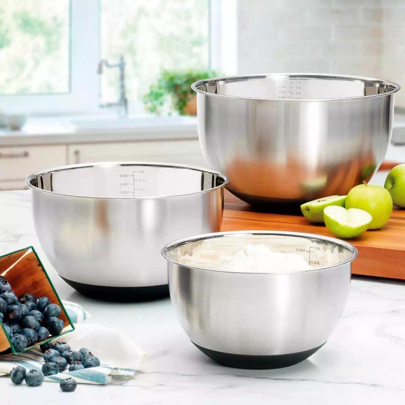 MIU, Set of 3 - 18/10 Stainless Steel Nest Mixing
