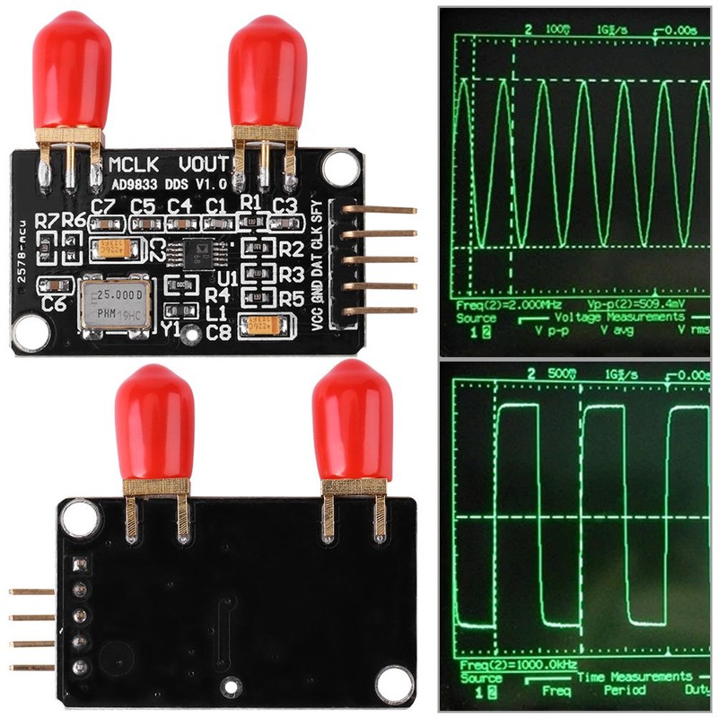 AD9833 DDS Function Signal Generator Signal Source Generator Module Square