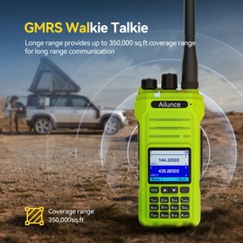 Retevis Ailunce HA1G GMRS Handheld Radio,Chirp,2 Way Radio Long Range with Speaker Mic,Dual Band Receive,IP67 Waterproof Walkie Talkies,Type-C Charge,NOAA 2800mAh,FM Radio,GMRS Radio for Offroad