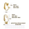 Gzingen Clip-on Earring Converters with Silicon Earring Pads, 40 Pieces