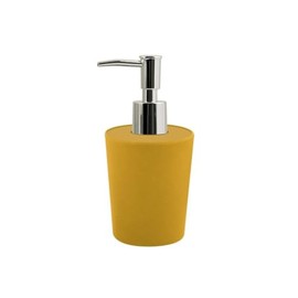 Spirella Takeo Saffron Bamboo Fibre Soap Dispenser, Bamboo, Yellow, Standard