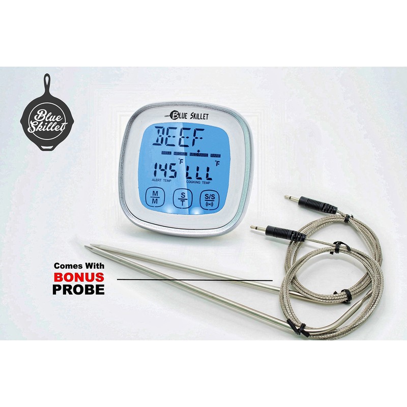 Oven & BBQ Touchscreen Digital Meat Cooking Thermometer and Timer
