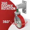 Uscaster Gate Wheel 8inch Fence Gate Wheels for Metal Tube