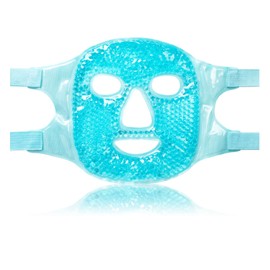 CatMoz Gel Face Mask, Cool and Cool, Skin Soothing, Eliminates Swelling, Hot and Cold Beauty Pack, Reusable (Blue)