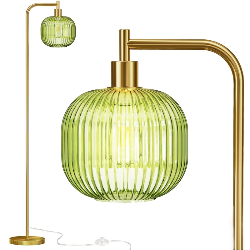 URLIGHTS Mid Century Modern Floor Lamp, 67" Tall Standing Lamp