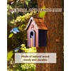 Patriotic Bird Houses for Outside Clearance with 1.5" Entrance Perch
