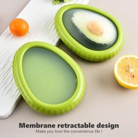 MINYUGUT - 4 recipientes de silicona para frutas y verduras, cajas de almacenamiento de frutas para nevera, soporte hermético reutilizable para almacenamiento de alimentos, ahorradores de frutas