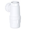 SPARES2GO Waste Bottle 40mm Basin Bidet Urinal Bathroom Kitchen 75mm
