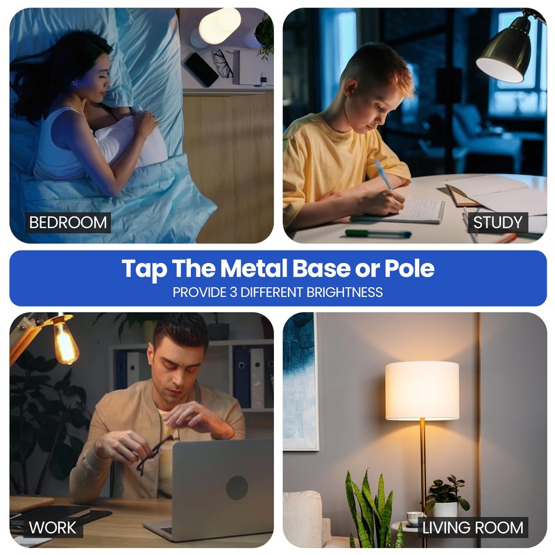 3 Way Touch Sensor Dimmer, Control Module Replacement, 3-Level Light