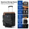 Odoland 48 Cans Soft Cooler with Wheels and Handle Collapsible