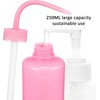 TEHAUX 2piezas Botellas Limpiadoras De Pestañas Plástico Flexible Color Rosa