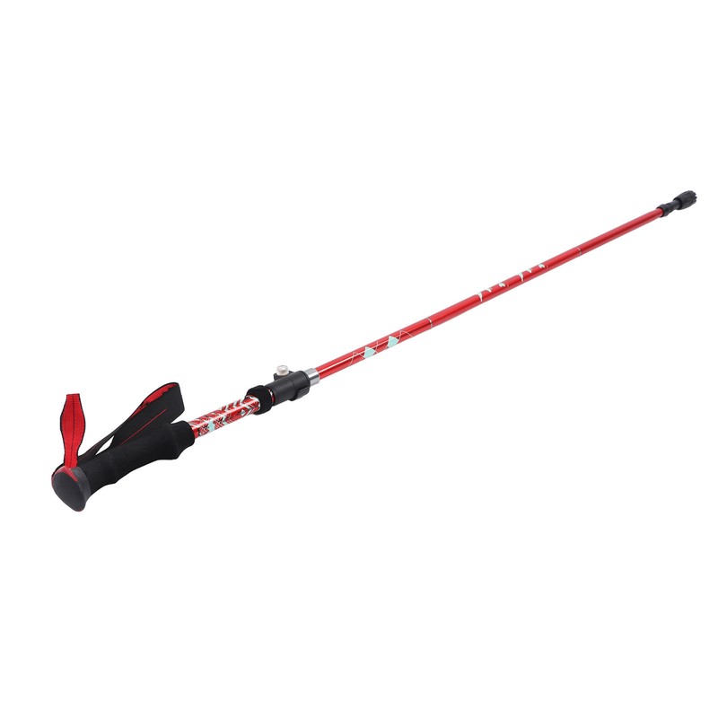 Hiking Pole Aluminium Alloy Telescopic Collapsible Multifunctional Outdoor Walking Stick