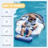 Mambobaby Baby Pool Float with Removable Sun Canopy - Non