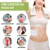 STFOCE 20pcs Castor Oil Pack Wrap, Silicone Castor Oil Pack