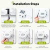 ZHIXINGKX Automatic Motion Sensor Faucet with Waterfall Spout,Stainless Steel Sink
