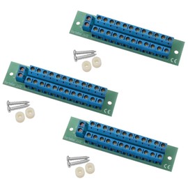 Schürberg Power Distributor for Model Making/RC | DC & AC | Various Models (Screw Terminal 2x12, Quantity: 3 Pieces)