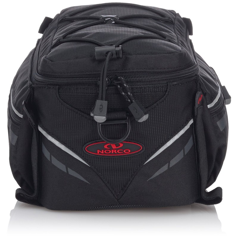 Norco 0248AS Fahrradtasche Idaho Gepäckträgertasche, Schwarz, 31 x20x17cm,7.5Liter