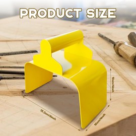 Eastrpupira Garden Edging Curb Trowel Concrete Tool, Concrete Curbing Trowel, Curb Hand Tool with Putty Knife for Lawn, Garden, Pavement (Rectangle)