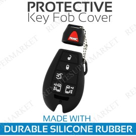 RemoteSuperMarket Rubber Remote Cover for Jeep Dodge Chrysler (M3N5WY783X, IYZ-C01C, Fobik)