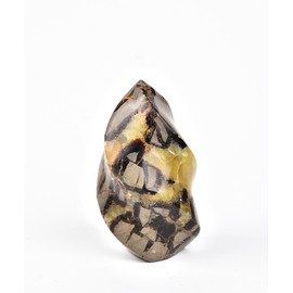 AMOYSTONE Natural Septarian Dragon Stone Flame Decorative Stone Tower Large for Meditation Healing, Witchcraft, Table Decors 1-1.4 LBS