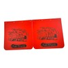 BST BSSP 2PCS Universal Red Mud Flaps 24"x24", Straight Heavy