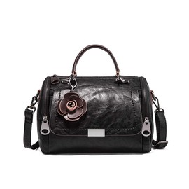 BUKESIYI CCJP77152 Women's Crossbody Bag Pochette Hand Shoulder Mini Tote Sling Shoulder Bag for Women PU Leather, Black V1, Utility, Elegant