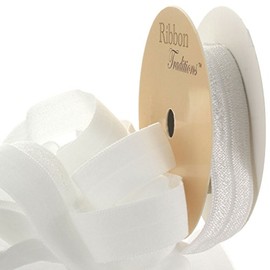 5/8" Fold Over Elastic White 3 Yard