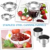 Gejoy 12 Pcs Metal Canning Funnel Set Stainless Steel Mason