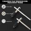 10 Piece Tap Set Adjustable Tap Wrench Set with M3