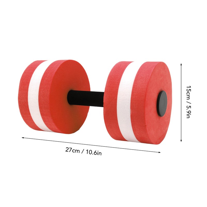 2 PCS EVA Water Floating Dumbbell Yoga Exercise Water Foam