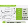 MEOZRI Bathroom Exhaust Fan with LED Light Ceiling Mount Ventilation